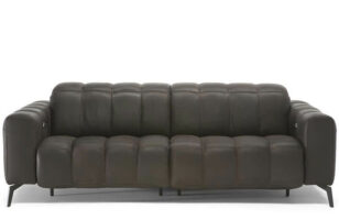 natuzzi editions c142 black leather recliner sofa