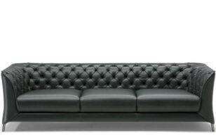 natuzzi italia 3000 3 seater leather chesterfield sofa