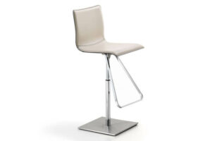 cattelan italia toto cream leather swivel barstool