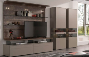 gwinner felino tv-unit fango lacquer rust look