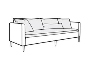 Lill 3 seater sofa