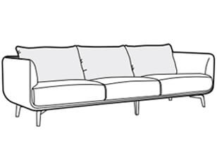 MOA Chaise sofa