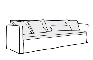 Lill 4 seater sofa