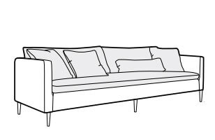 Lill 4 seater sofa