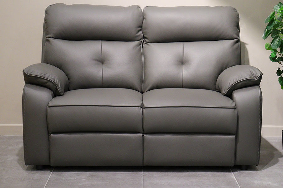 luciano 2 seater leather sofa