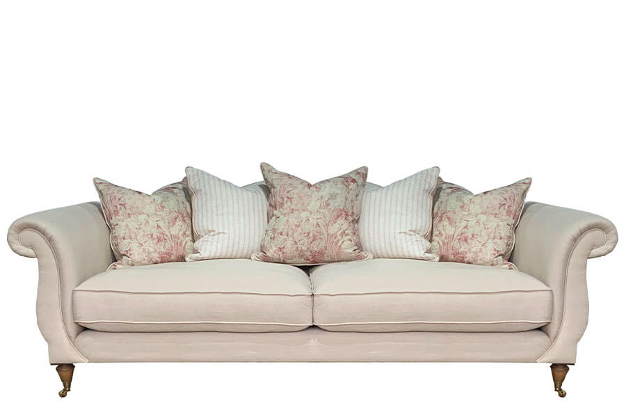 drew pritchard atherton 4-seater fabric sofa