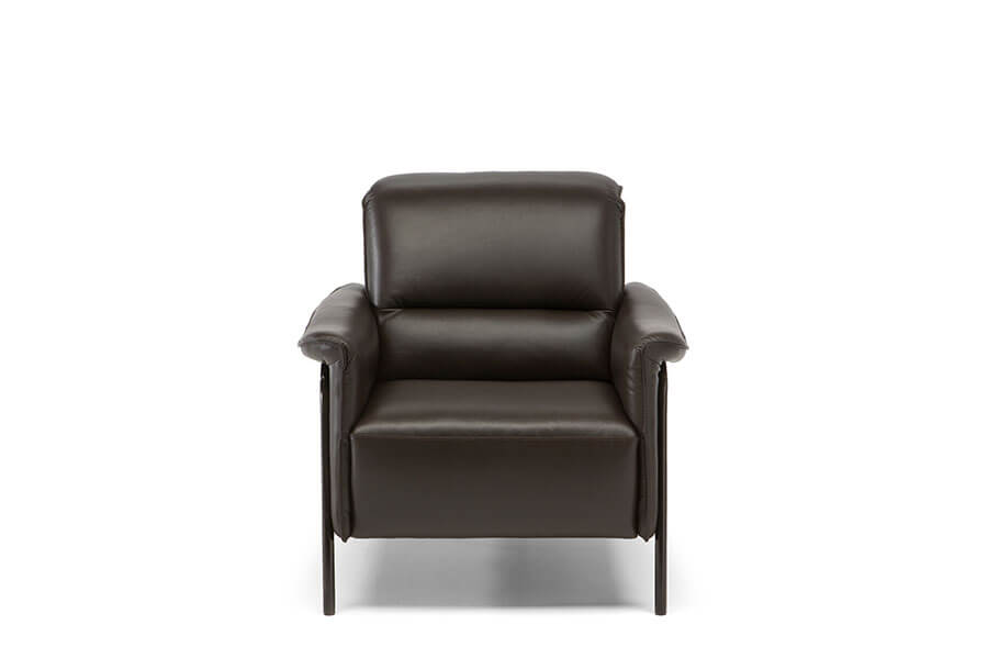 Natuzzi C110 leather armchair cut