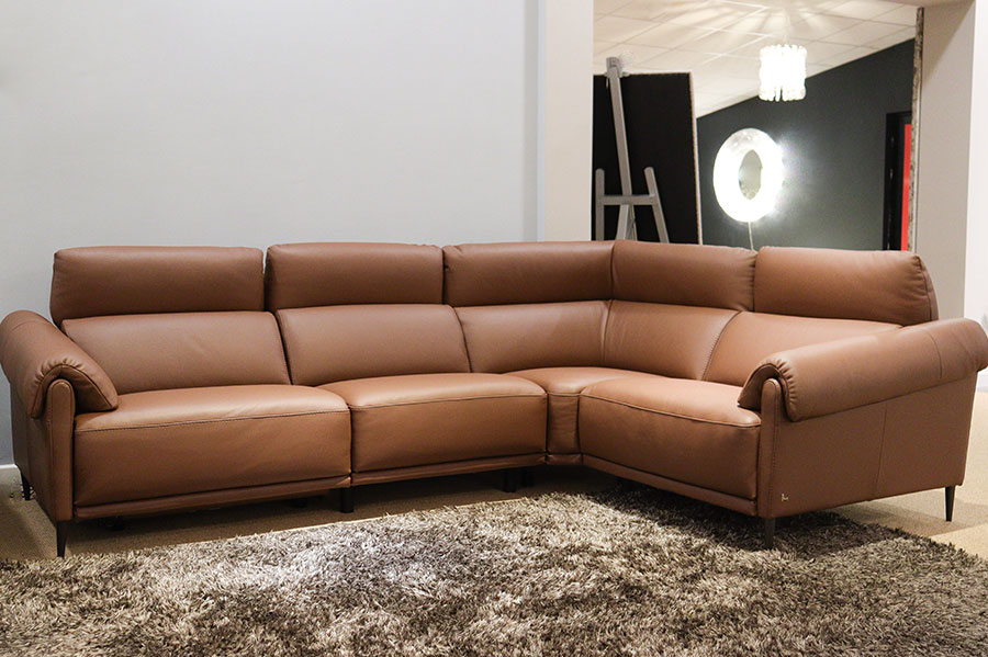 nicoletti bramble electric corner leather sofa